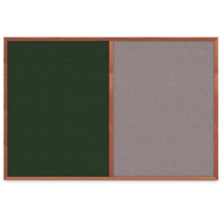 United Visual Products Slim Style Indoor Enclosed Corkboard, 30 UV503SC-WHITE-FORBO